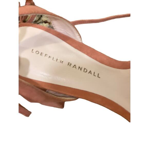 Heels Loeffler Randall sandles ankle-strap hi heel 4” pink suede - Picture 5 of 5